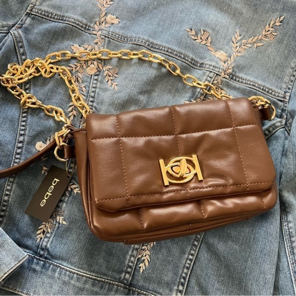 bebe Veronica Crossbody/Handle Bag Medium Chocolate. Great Gift idea NWT Ret $89